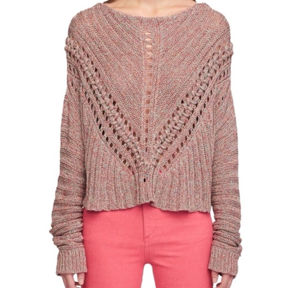RAG & BONE Roman Pullover Sweater in Multicolor ~ Cotton ~ Size S